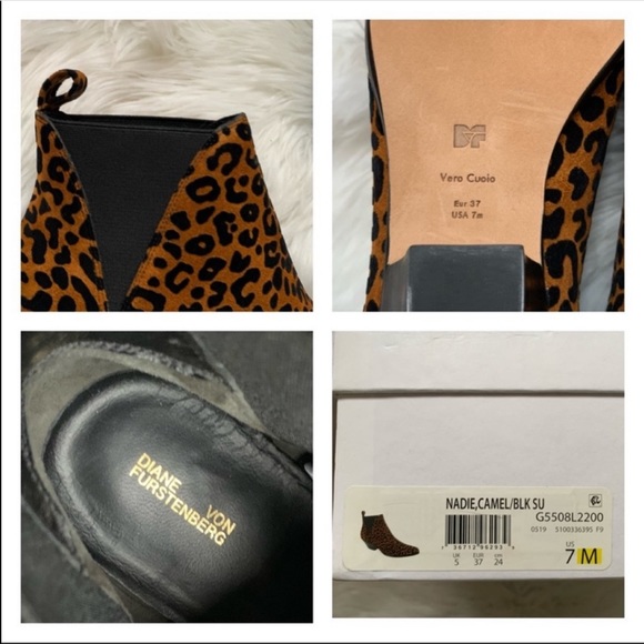 New! DIANE VON FURSTENBERG Suede Chelsea Boots - Picture 13 of 13